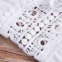 Long Beach Dress with Lace Detail and Bow Closure – Elara-White-XS-State of Style