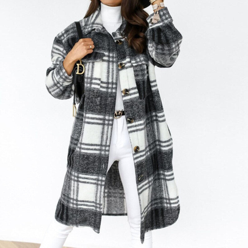 Long Comfortable Raincoat for Women - Vivian-Black-S-State of Style