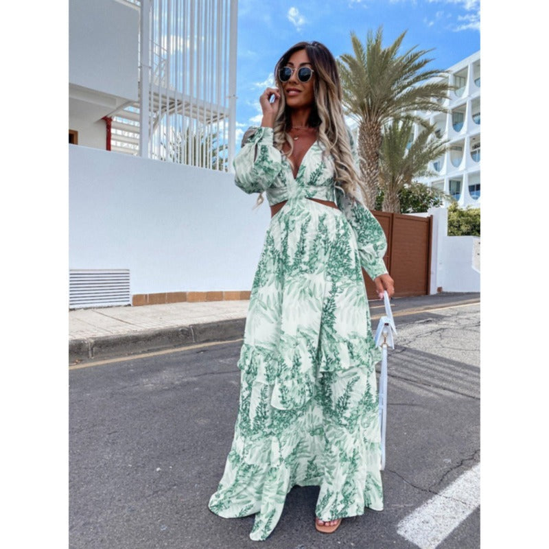 Long Dress with Timeless Appeal - Elara-Green-XS-State of Style