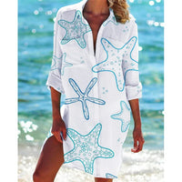 Long Hawaii Blouse with Floral Print – Zoë-White-S-State of Style