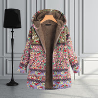 Long Ladies Teddy Coat with Hood - Seraphina-Blue-S-State of Style