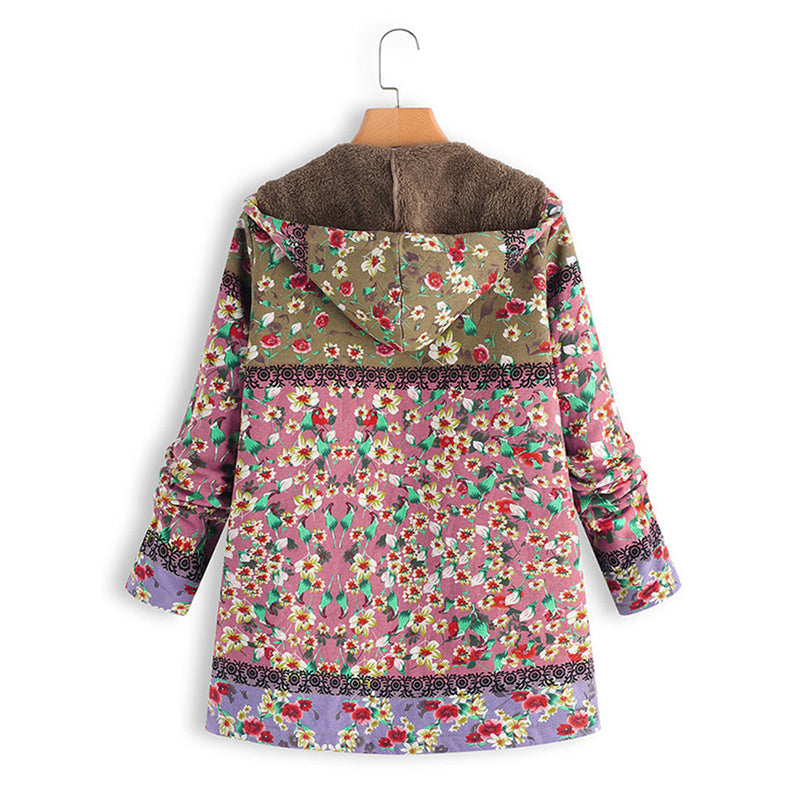 Long Ladies Teddy Coat with Hood - Seraphina-Blue-S-State of Style
