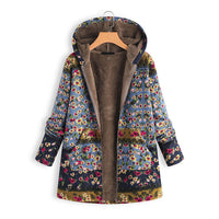 Long Ladies Teddy Coat with Hood - Seraphina-Blue-S-State of Style