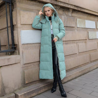 Long Ladies Winter Coat - Isabella-Black-S-State of Style