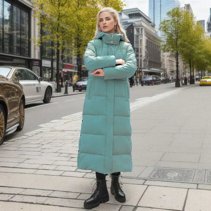 Long Ladies Winter Coat - Isabella-Black-S-State of Style