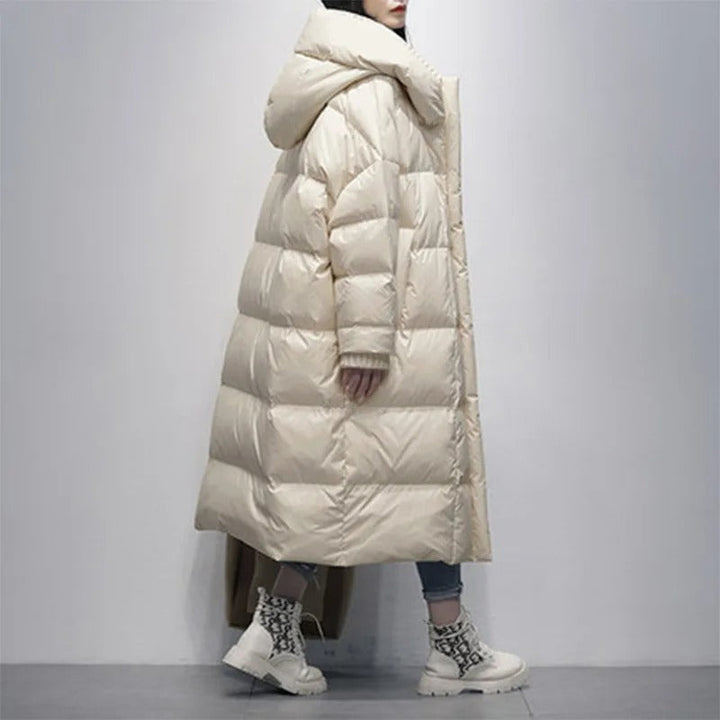 Long Ladies Winter Jacket - Amara-Black-S-State of Style