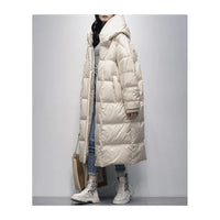 Long Ladies Winter Jacket - Amara-White-S-State of Style