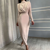 Long-Sleeved Autumn Dress | Comfortable & Stylish-Apricot-S-State of Style