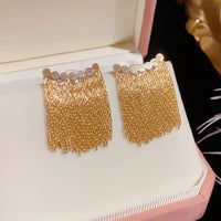 Long Tassel Earrings – Amira-Gold-State of Style