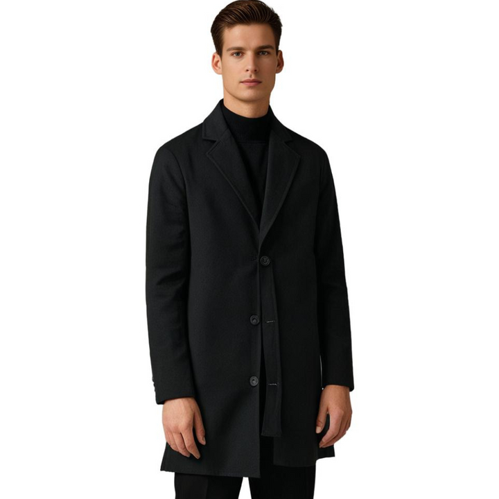 Long Winter Coat for Men - Noah-Beige-M-State of Style