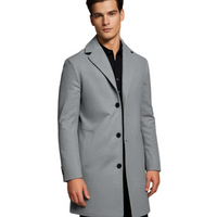 Long Winter Coat for Men - Noah-Beige-M-State of Style