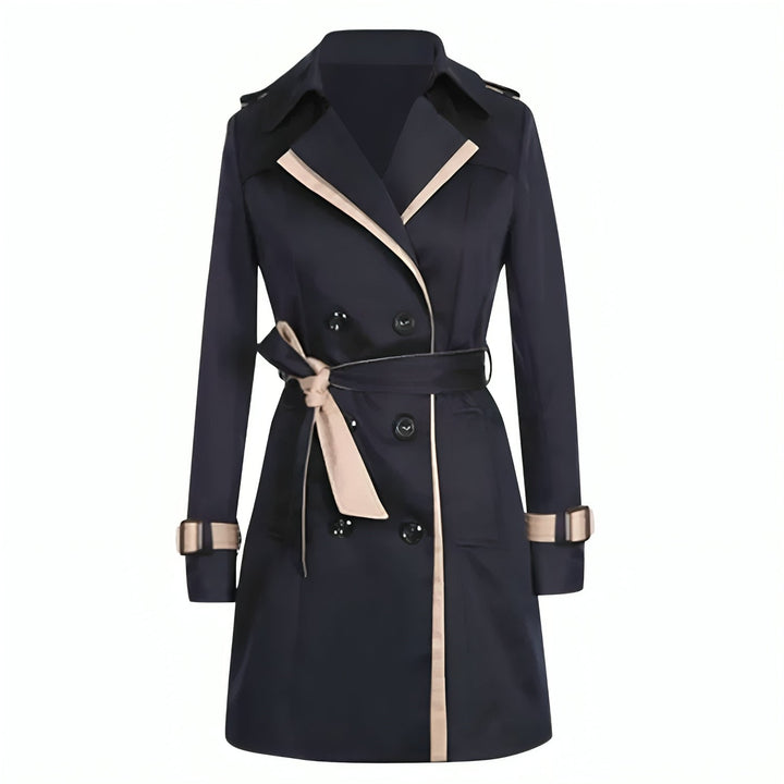 Long Women's Trench Coat - Sophie-Black-S-State of Style