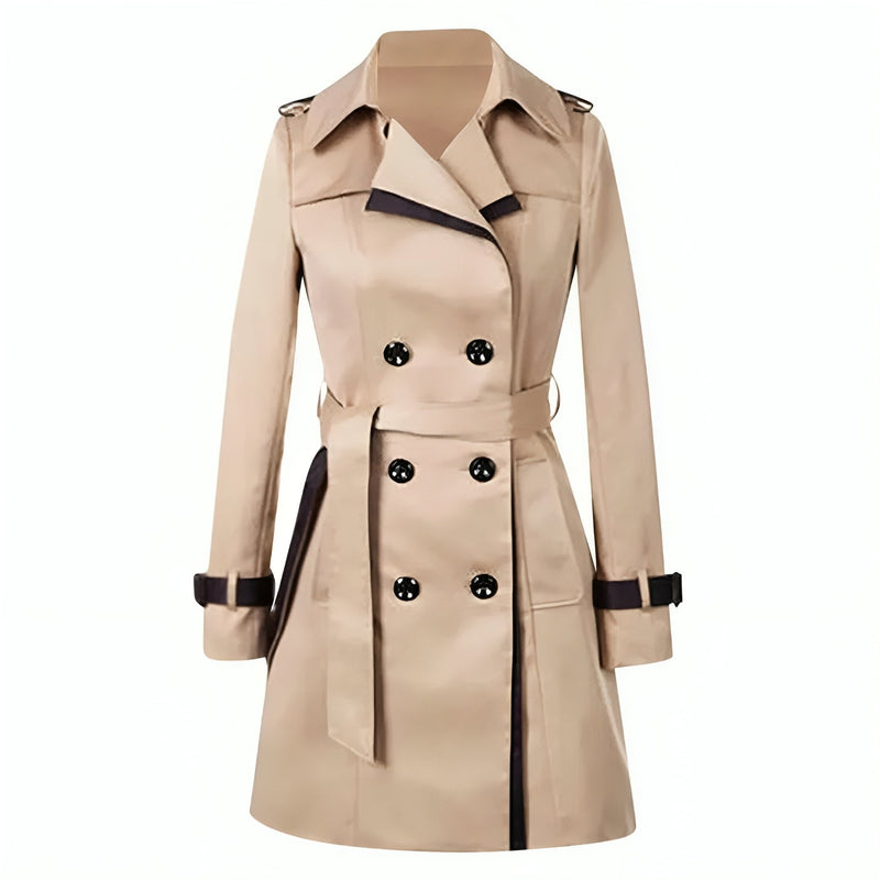 Long Women's Trench Coat - Sophie-Khaki-S-State of Style