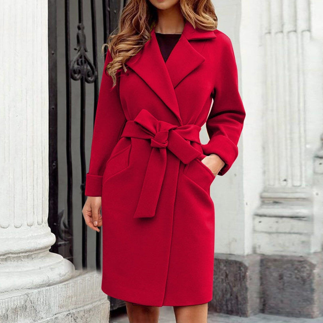 Long Women's Trench Coat Winter Jacket - Sienna-Blue-S-State of Style