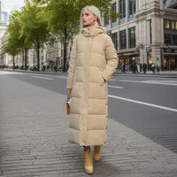 Long Women's Winter Coat - Isabella-Black-S-State of Style