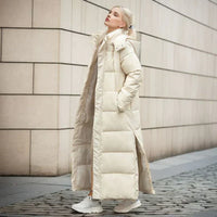Long Women's Winter Coat - Isabella-Black-S-State of Style