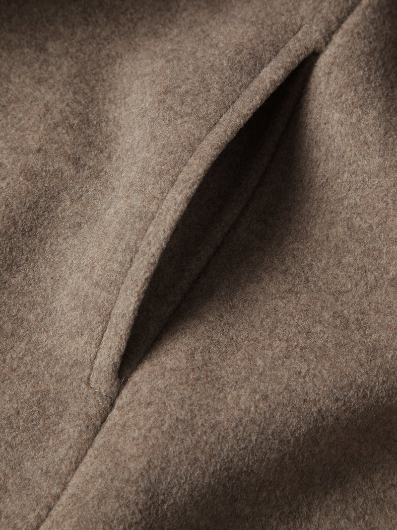 Long Women's Winter Coat - Isolde-Khaki-XS-State of Style