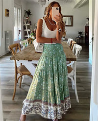 LongSkirt | Women's Elegant & Versatile Skirt-Blue-S-State of Style