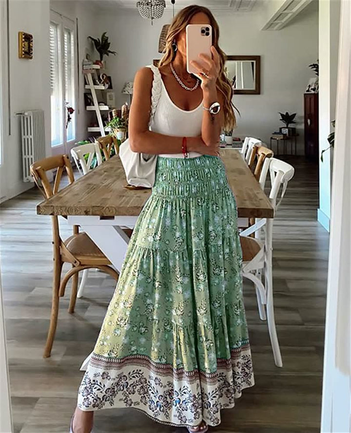LongSkirt | Women's Elegant & Versatile Skirt-Blue-S-State of Style