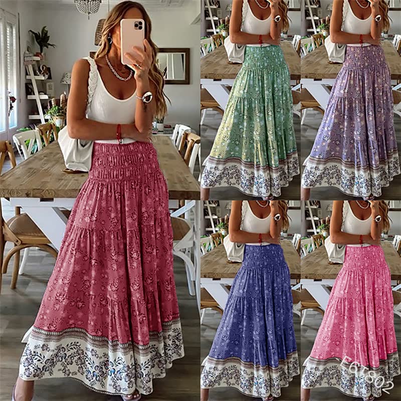 LongSkirt | Women's Elegant & Versatile Skirt-Blue-S-State of Style