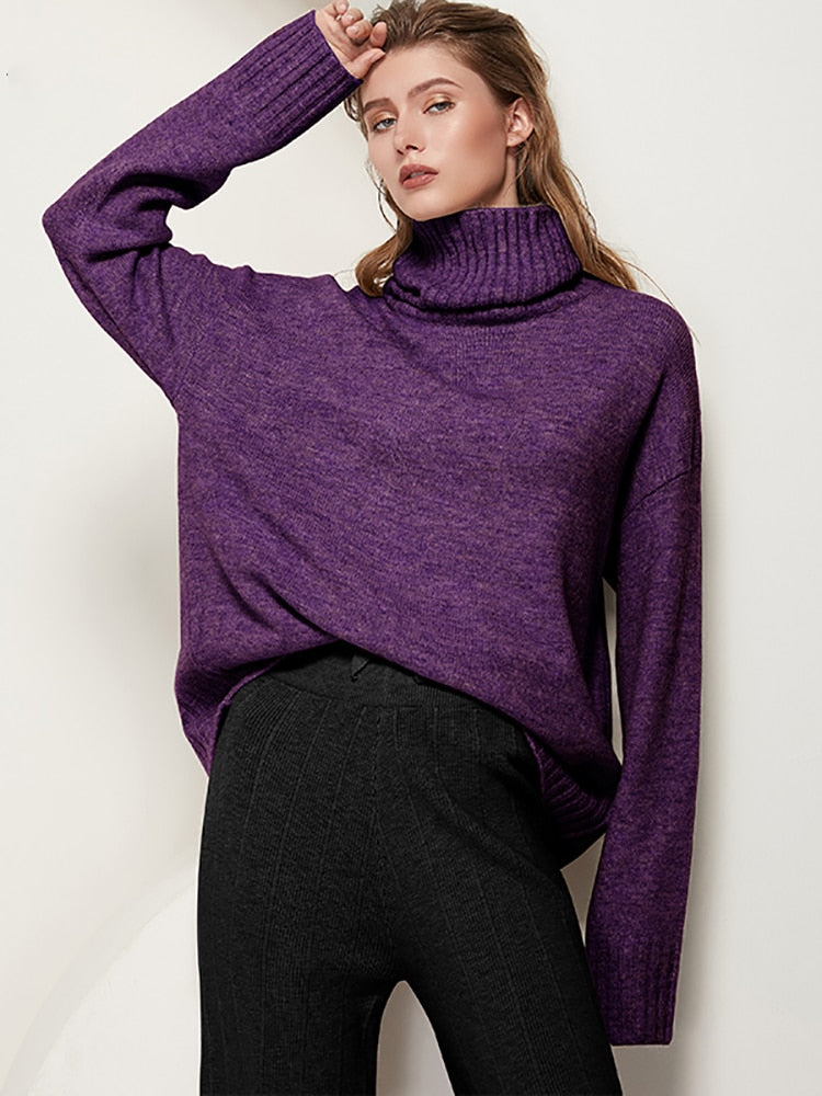 LongSweater | Women's Cosy & Stylish Knit Sweater-Purple-One size fits all-State of Style