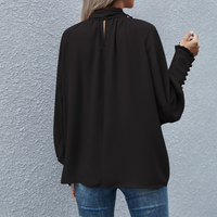 Loose Falling Formal Women's Blouse - Mira-Red-XS-State of Style