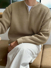 Loose Striped Knitted Sweater for Men - Ronan-Green-XS-State of Style