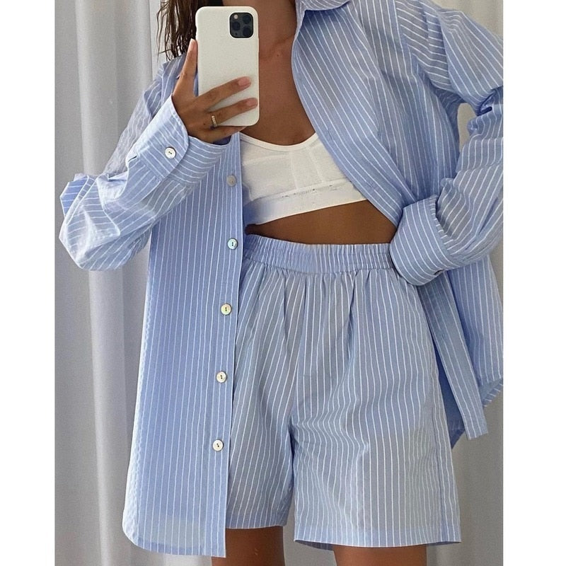 LoosePyjamas | Women's Soft & Comfortable Sleepwear-Blue-S-State of Style
