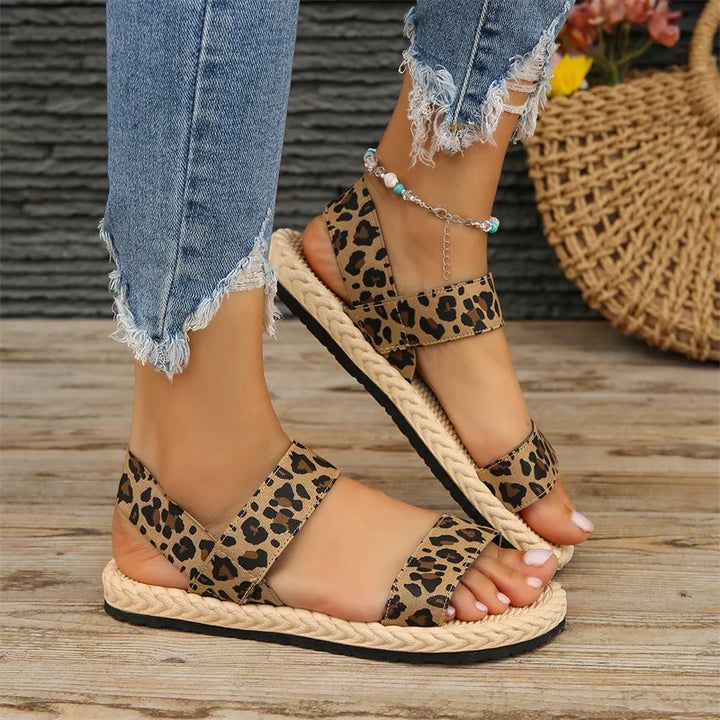 Lotte - Orthopedische Kleurrijke Bandjes Sandalen-Beige-36-State of Style