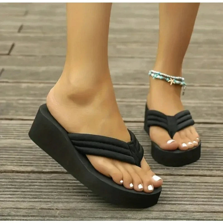 Lotte - Orthopedische Zwart Comfort Flip-Flops-36-State of Style
