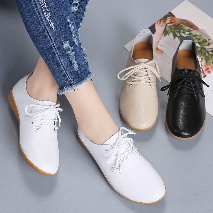 LottjesSneaks | Women's Stylish Smart Shoes with Activity Tracking-Beige-4.5-State of Style