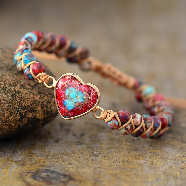 Love Bracelet Jasper - Amélie-Red-State of Style