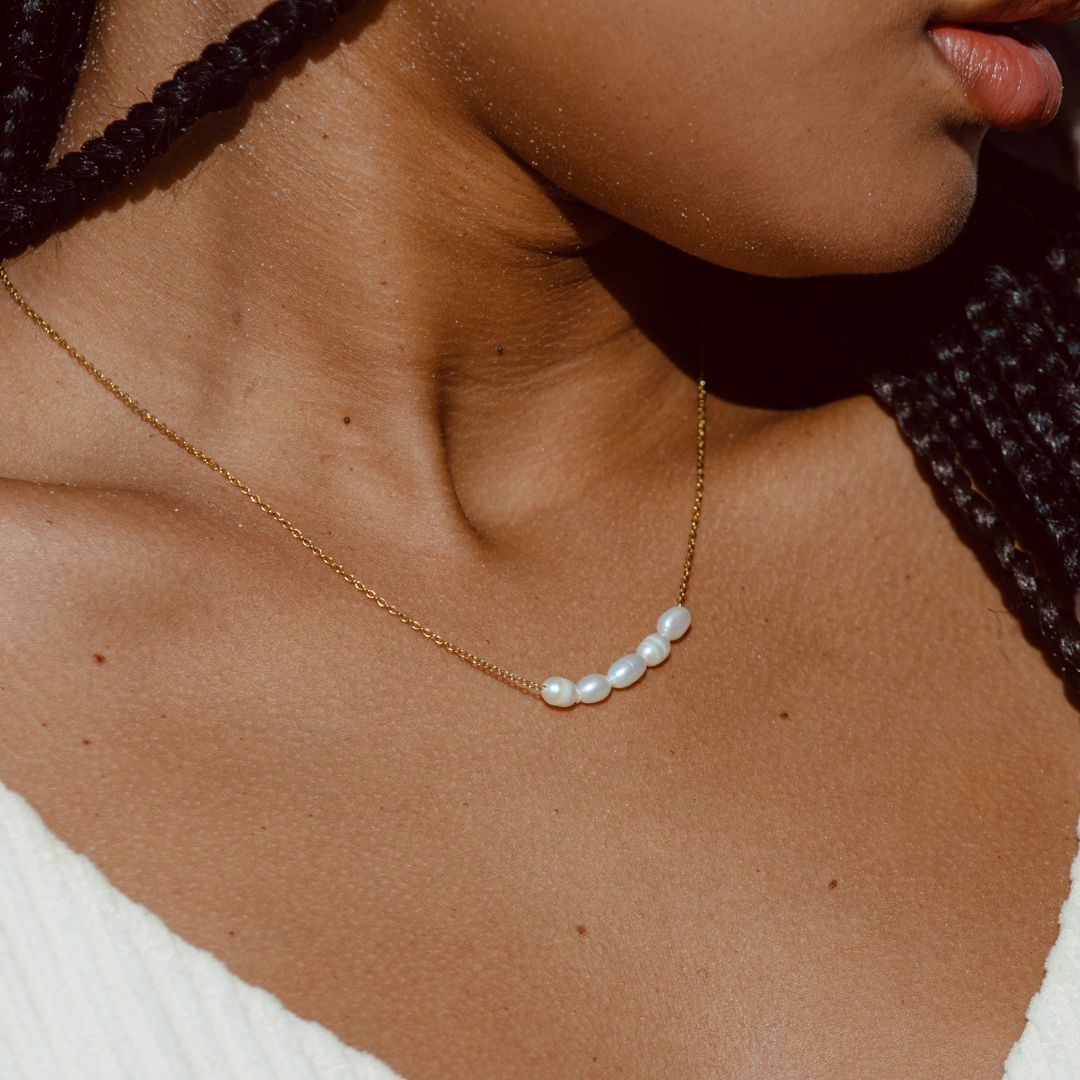 Lovely Necklace with Freshwater Pearls - Celina-State of Style