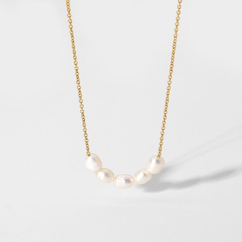 Lovely Necklace with Freshwater Pearls - Celina-State of Style