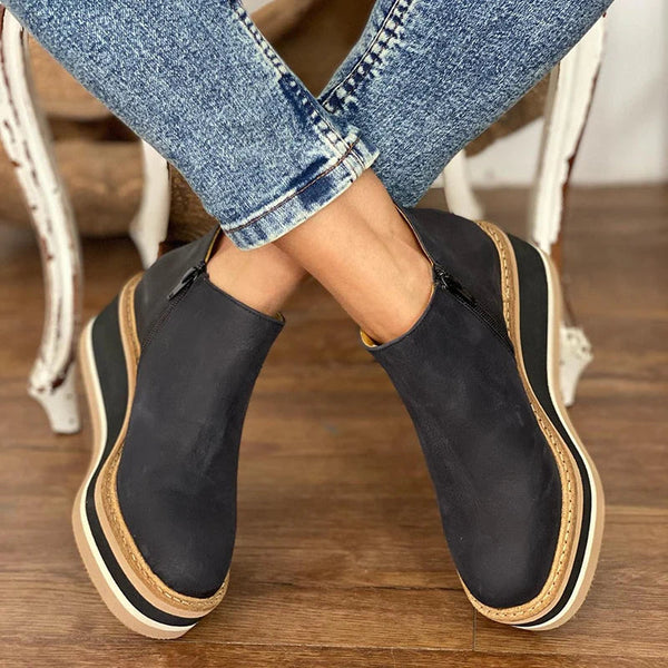Low Ladies Ankle Boots - Elise-Black-3.0-State of Style