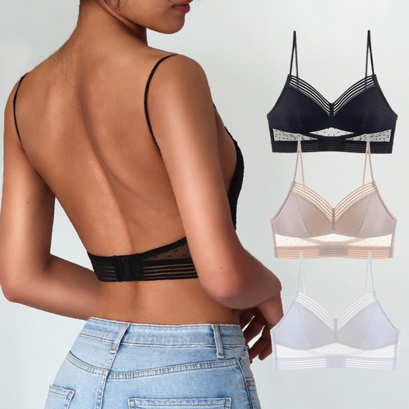 LowBra | Women's U-Shaped Lift Bra for Enhanced Support-White-S-State of Style