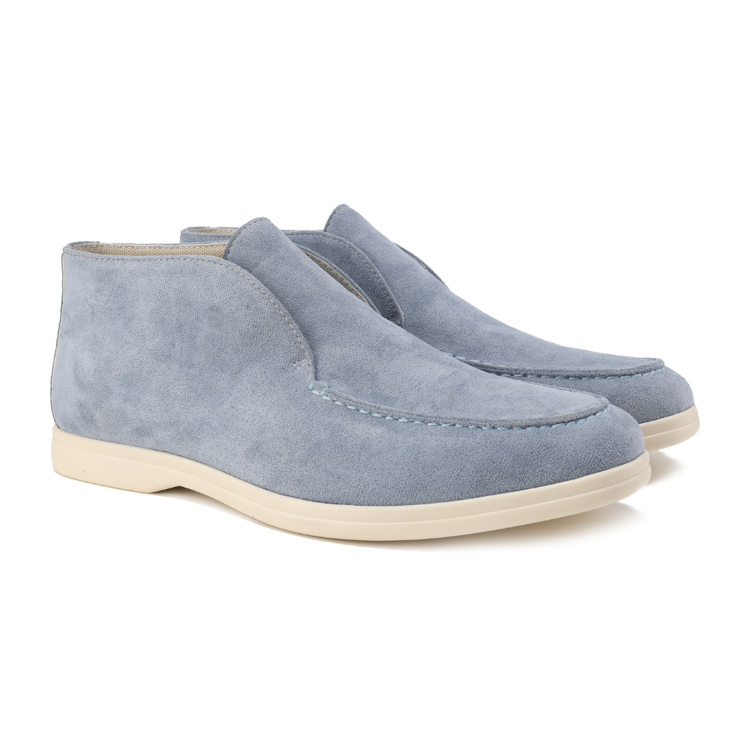 Luca Men's Luxe Suede Loafers-Light Blue-6-State of Style