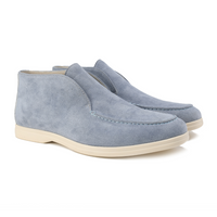 Luca Men's Luxe Suede Loafers-Light Blue-6-State of Style