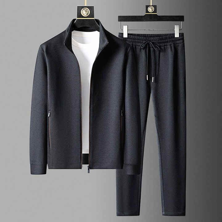 Lucas Premium Men's Tracksuit-Black-XS-State of Style