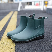 Lucas Rain Walk Luxe Mid-Height Waterproof Men's Rain Boots-Green-40-State of Style