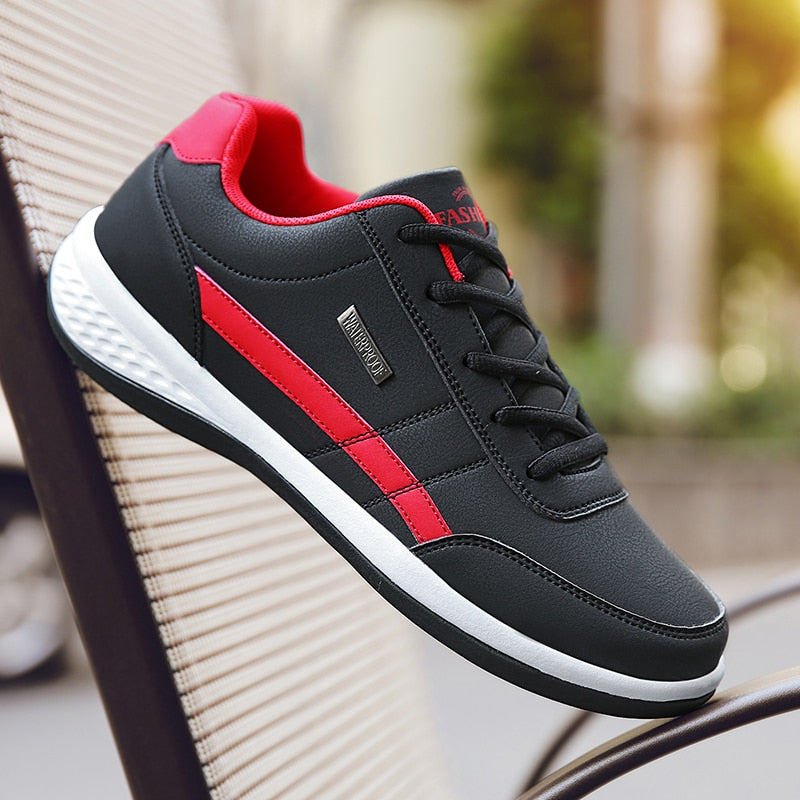 LuciaShoes | Men's Elegant & Comfortable Dress Shoes-Black and Red-8.0-State of Style