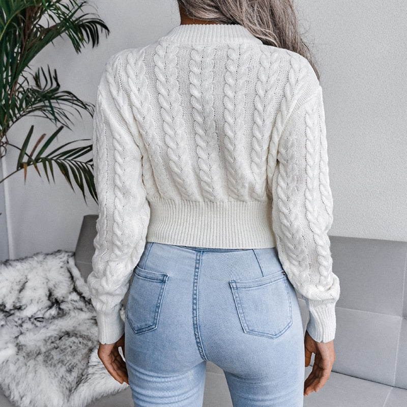 LuciesShirt | Women's Soft Knit Sweater-Grey-S-State of Style