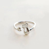 Lucky Cat Ring | Women's Adjustable Fashion Jewellery-State of Style