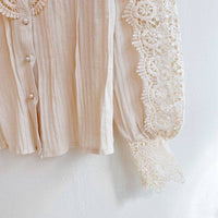 Lucy Lace Blouse | Classic, Elegant & Timeless Wardrobe Essential-Apricot-S-State of Style