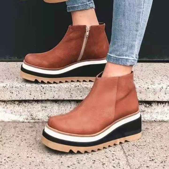 LucySneaks | Women's Leather Sneakers with Arch Support-Auburn-4.5-State of Style
