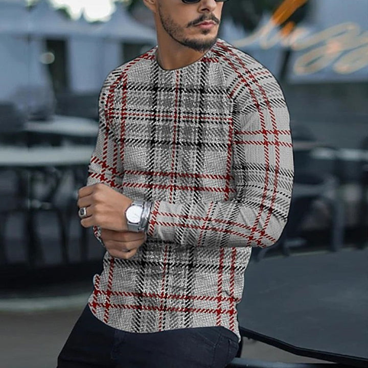 LukesShirt | Men's Stylish Slim-Fit Sweater-Silver-XS-State of Style