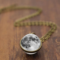 Luminous Glass Orb Pendant Necklace with Stainless Steel Chain-Rainbow-State of Style
