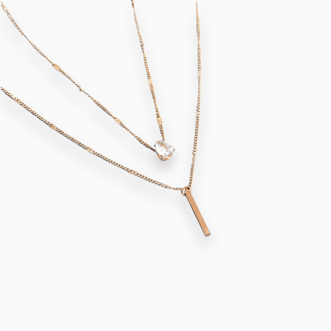 Luminous Grid Necklace - Lumia-Gold-State of Style