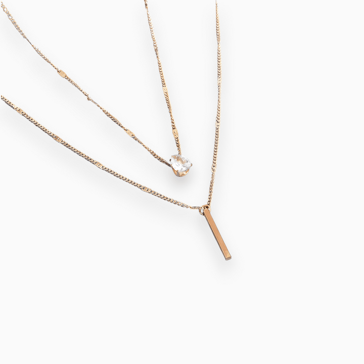 Luminous Grid Necklace - Lumia-Gold-State of Style