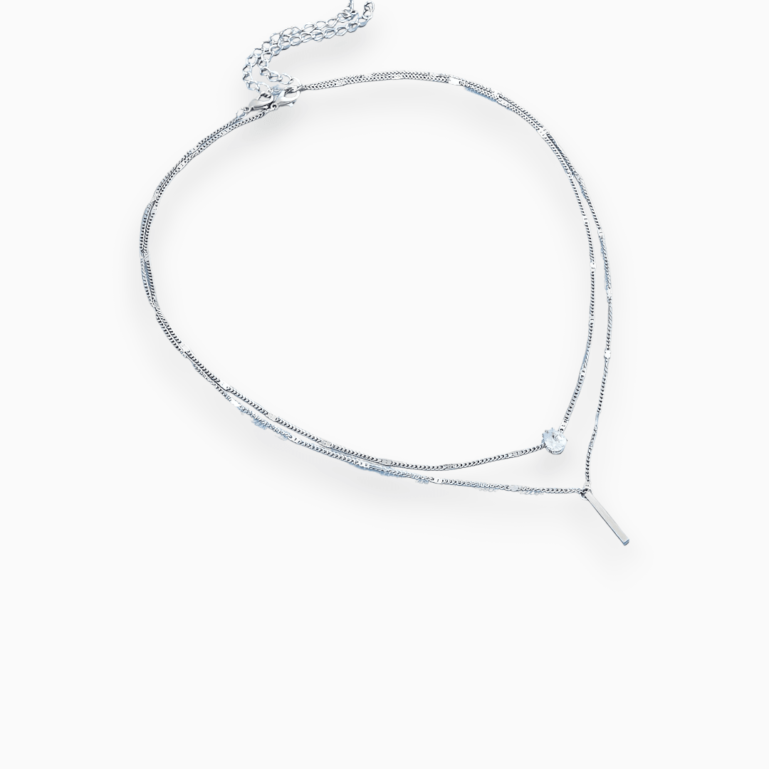 Luminous Grid Necklace - Lumia-Gold-State of Style
